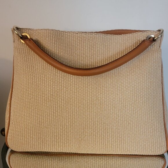 Mark and Graham raffia top-handle purse - Picture 3 of 9